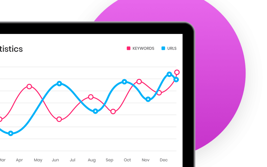 Laptop showing website analytics for an SEO recovery audit